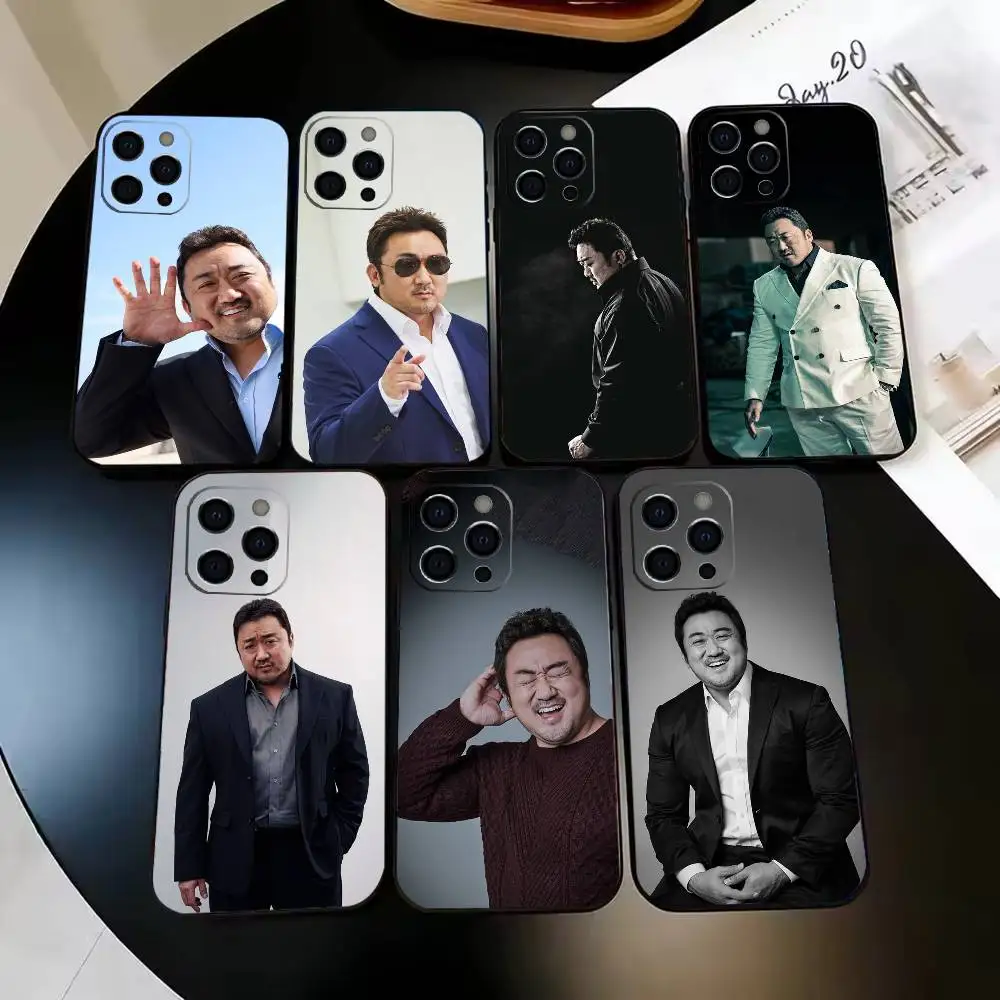 

actress-M-Ma Dong-seok Phone Case For iPhone 17,16,15,14,13,12,11,Pro,Max,Plus,Air,X,XS,XR,SE,Soft Black Funda(one)