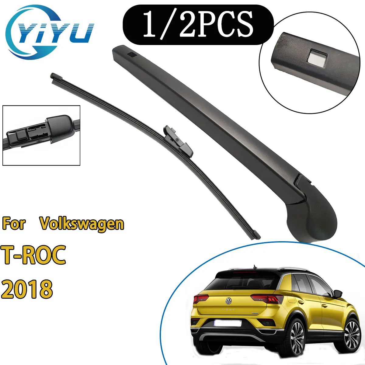 

Щетка стеклоочистителя заднего стекла автомобиля для Volkswagen T-ROC 2018, автомобильные аксессуары, аксессуары