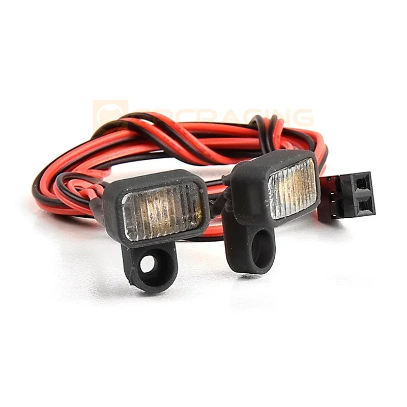 LED 1 Set Front Bumper Square 5V Spotlight for 1/18 RC Crawler TRX4-M Chevrolet K10 Bronco F150