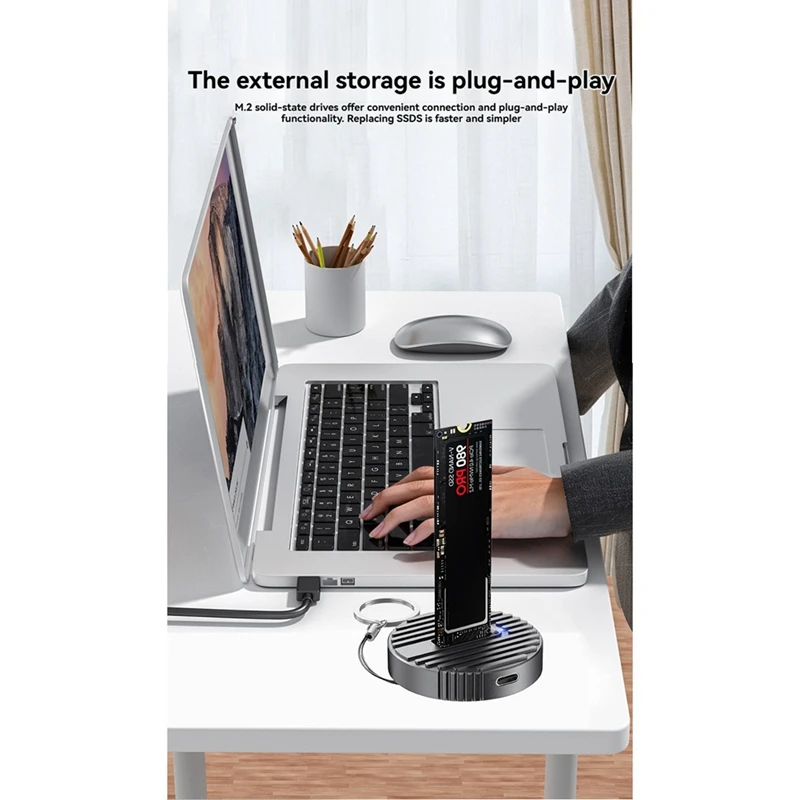 External SSD Hard Disk Dock NVMe Protocol 10Gbps USB C Enclosure Mobile Hard Drive Base [To&On-e]