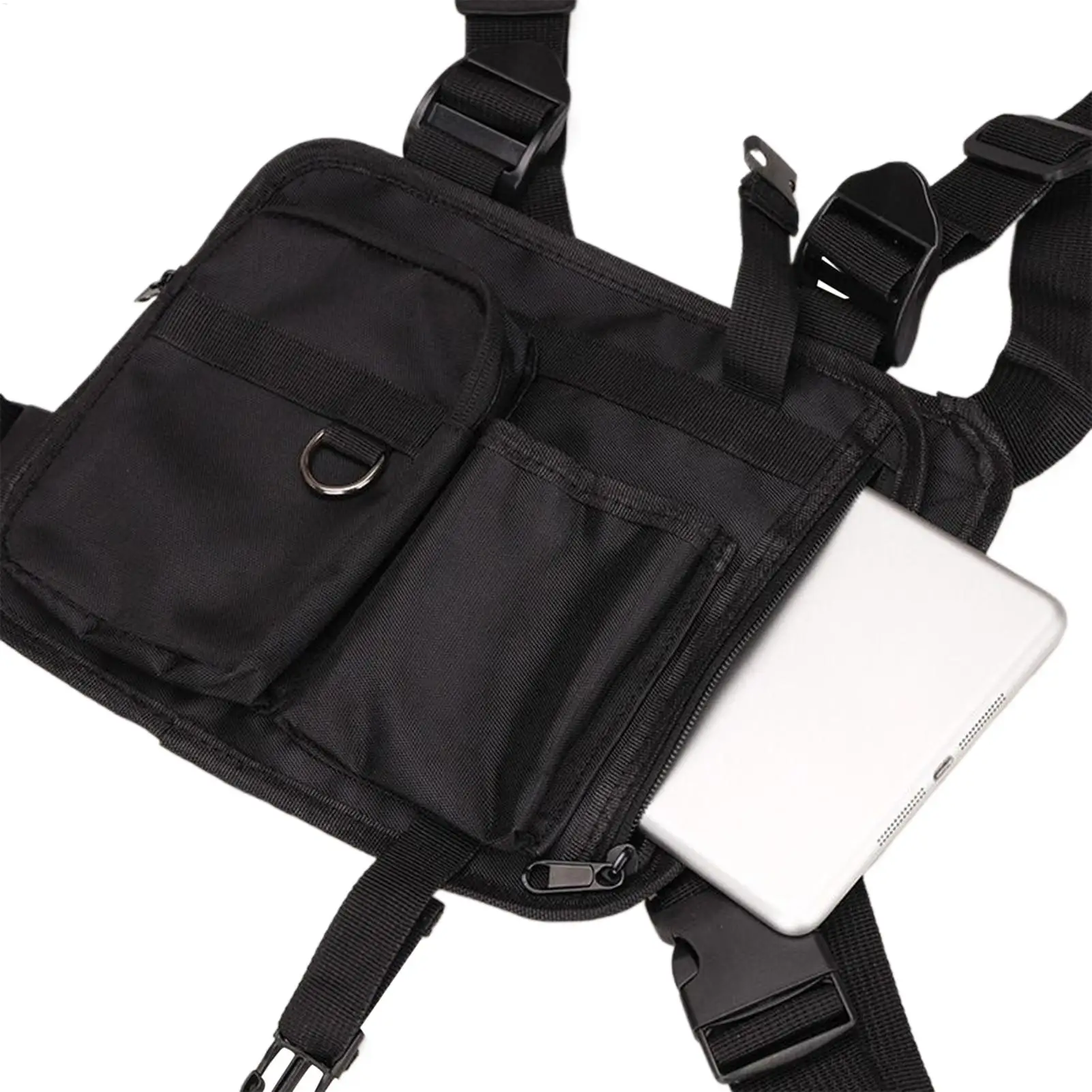 Mens Chest Bag Chest Bag Running Vest Backpack Phone Holder Vest Pouch For Jogging Walking Women Workout Fishing Cycling Hunting