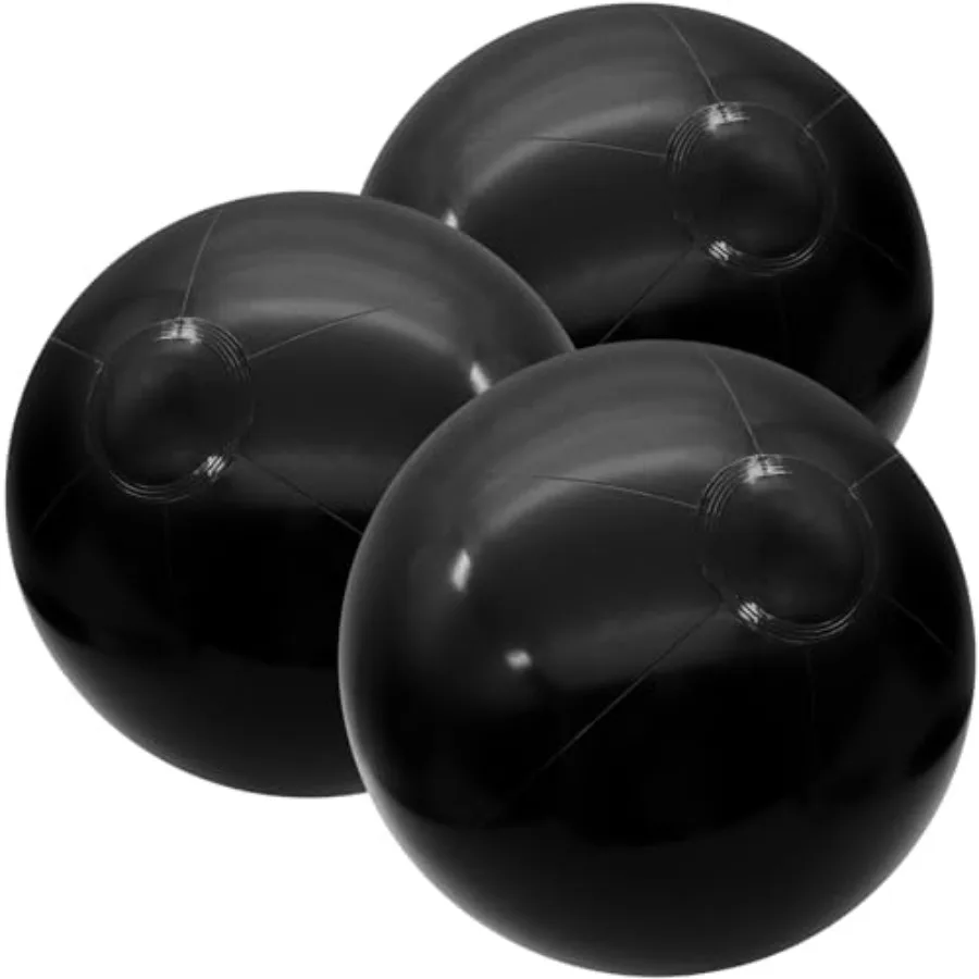 

3 Pack Beach Balls, Large Inflatable Beach Balls Bulk for Parties, Beach, Pools and Play