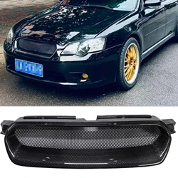 Front Grille Racing Grill For Subaru Legacy BP5 BL5 BL BP STi JDM 2003 2004 2005 Fiberglass/Carbon Fiber Upper Bumper Hood Mesh