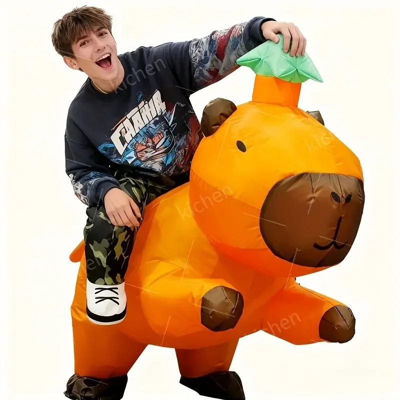 

Adult inflatable Capybara costume Halloween Christmas Animal dress Up Carnival Theme Party-Capybara costume