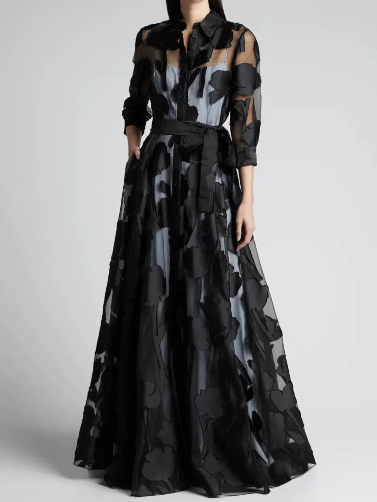 

Sexy Knotted Waist Maxi Dresses Summer Dress Women Jacquard Mesh Dress No Lining Transparent Club Party Night Vestidos 2025