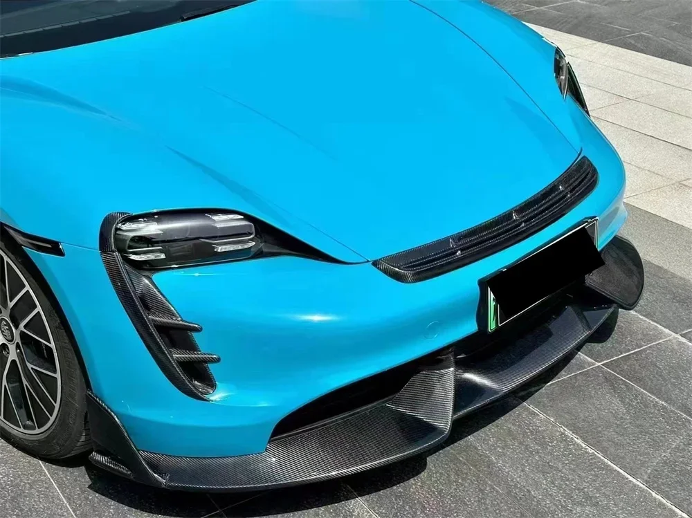 

Suitable for Porsche Taycan modified car accessories, M-style carbon fiber front bumper lip, car tools