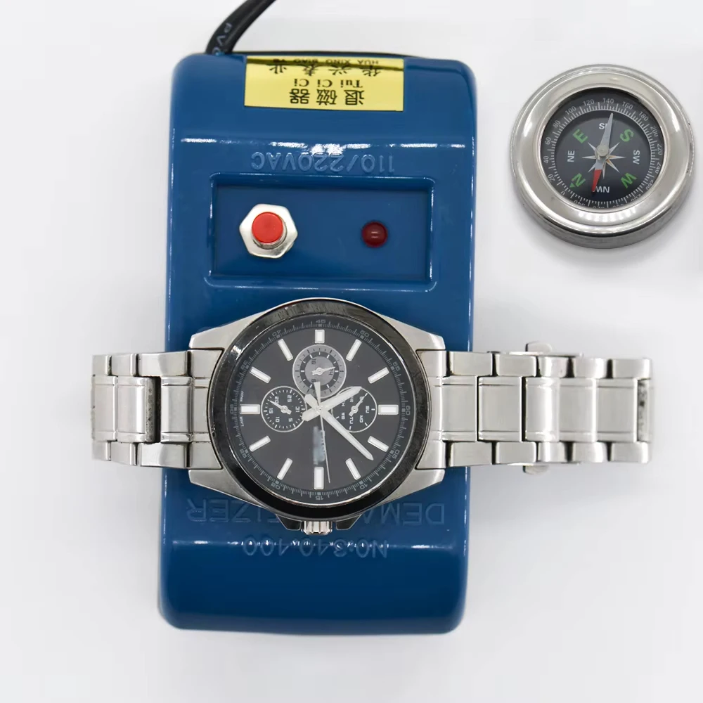 Professional Watch Demagnetizer for Mechanical Quartz Watche Electrical Time Correction Watchmaker Repair Tool with EU Plug NEMA