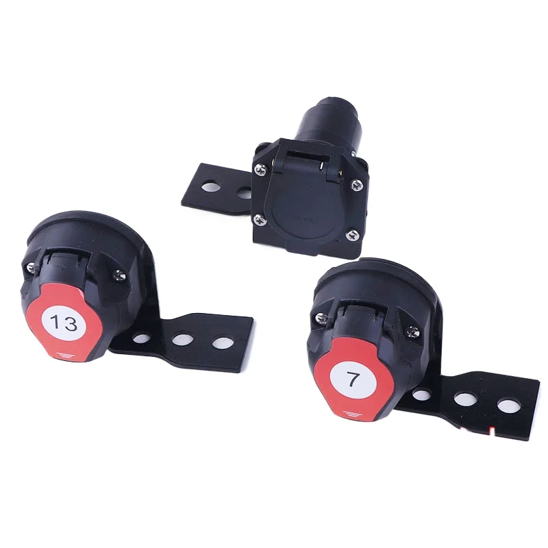 

Universal trailer wiring harness assembly with decoder, trailer power supply, European 7-pin 13-pin, American 7-pin