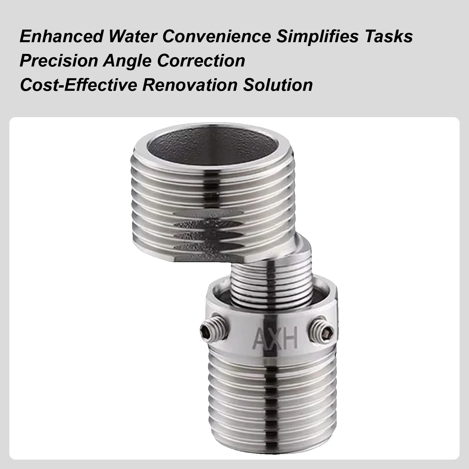 

Shower Faucet Angle Adapter 360 Degree Rotatable Connector Wall-Mounted Shower Faucet Adapter For Strong Water Flow Bathroom