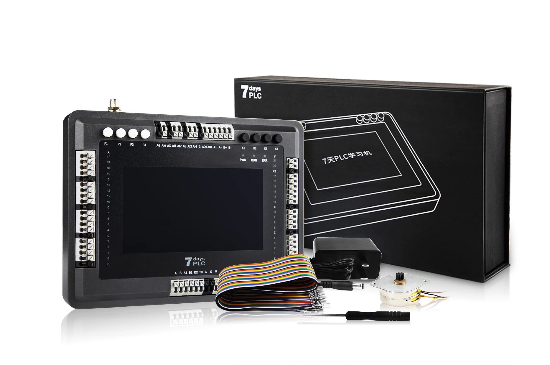 Learning Kit HMI PLC All in one Coolmay Controller start machine 4.3 inch