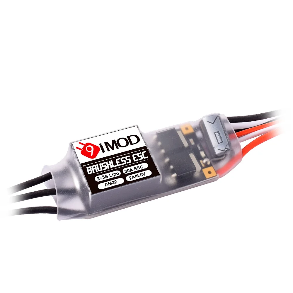 9IMOD 30A Бесщеточный ESC AM32 2-3S USBLink RC 1/18 1/24 Гусеничный автомобиль Осевой SCX24 TRX4M
