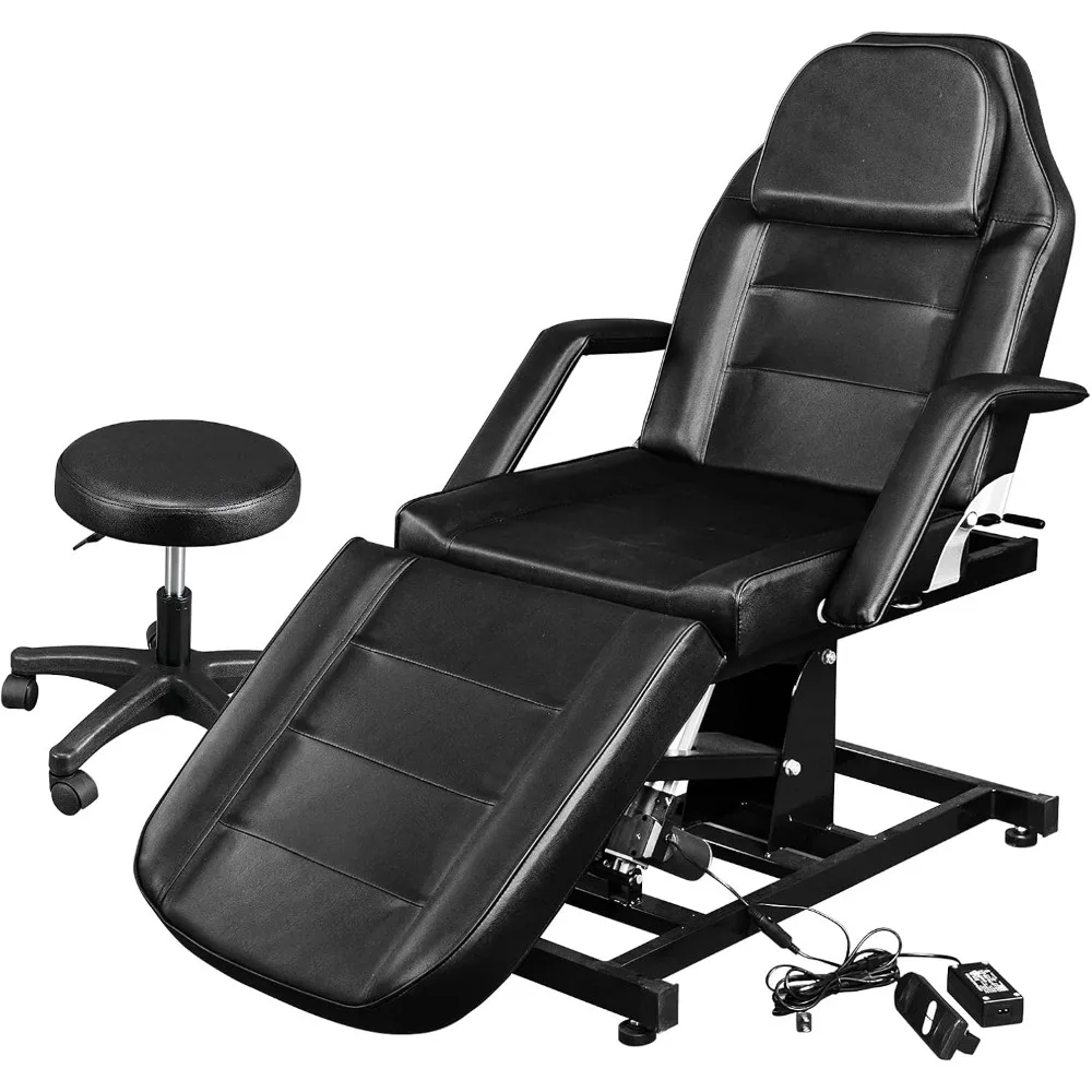 

Electric Height Adjustable Salon Tattoo Chair Esthetician Bed, Multi-Purpose Facial Bed Chair for Barber Spa Beauty Salon with