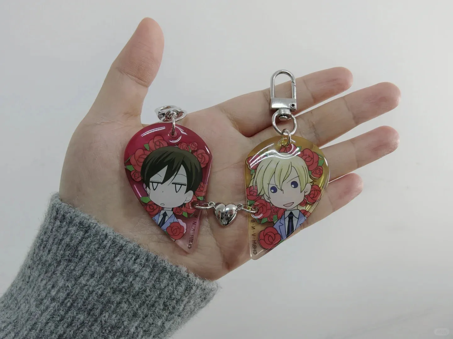 LLavero de Anime para mujer Oran High School Host Club llavero acrílico hombre Haruhi Fujioka colgante ornamento accesorios regalo para Amiga