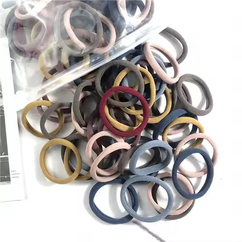 20/50PCS/Set Hair Bands for Women Girl Basic Hair Rubber Ties Ropes 4cm Simple Elastic Headband Hair Accessories Ponytail Holder - Image 28