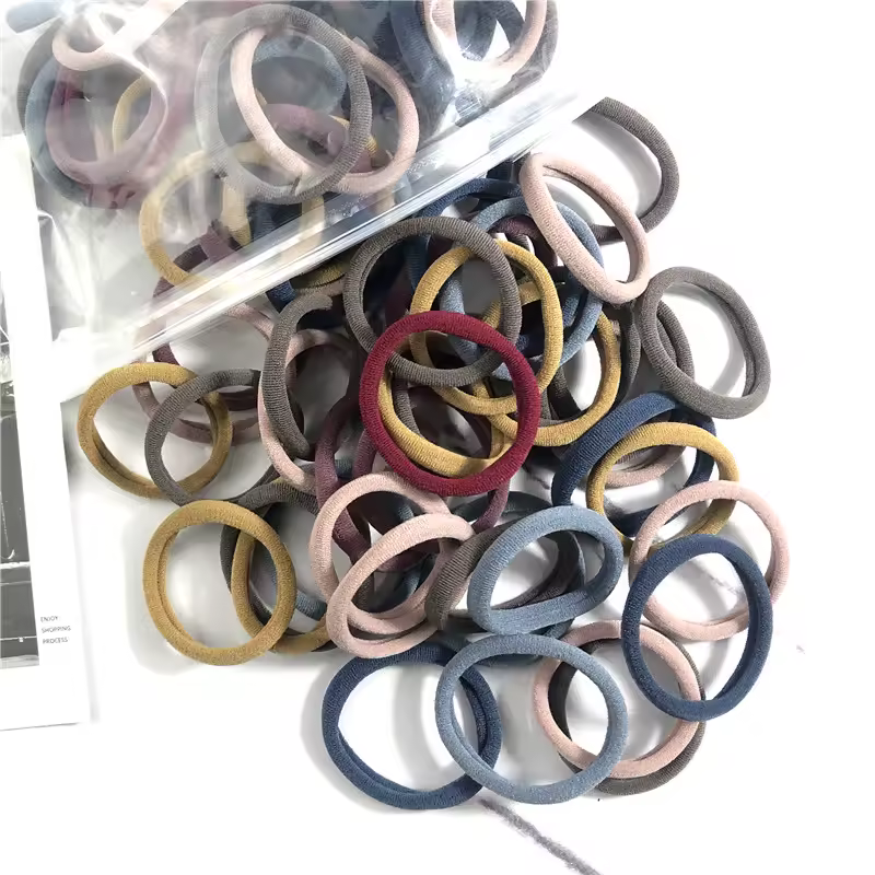 20/50PCS/Set Hair Bands for Women Girl Basic Hair Rubber Ties Ropes 4cm Simple Elastic Headband Hair Accessories Ponytail Holder - Image 28