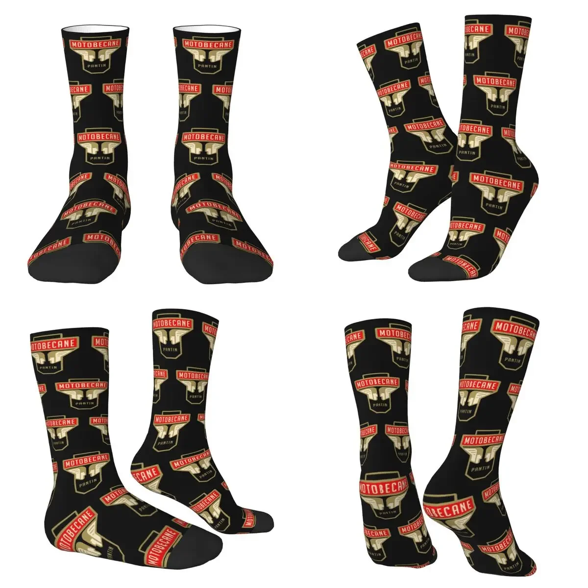 

Носки Motobecane Headstock Socks Harajuku, супермягкие носки на все случаи жизни, длинные носки на все сезоны для мужчин и женщин, подарки на День святого Валентина