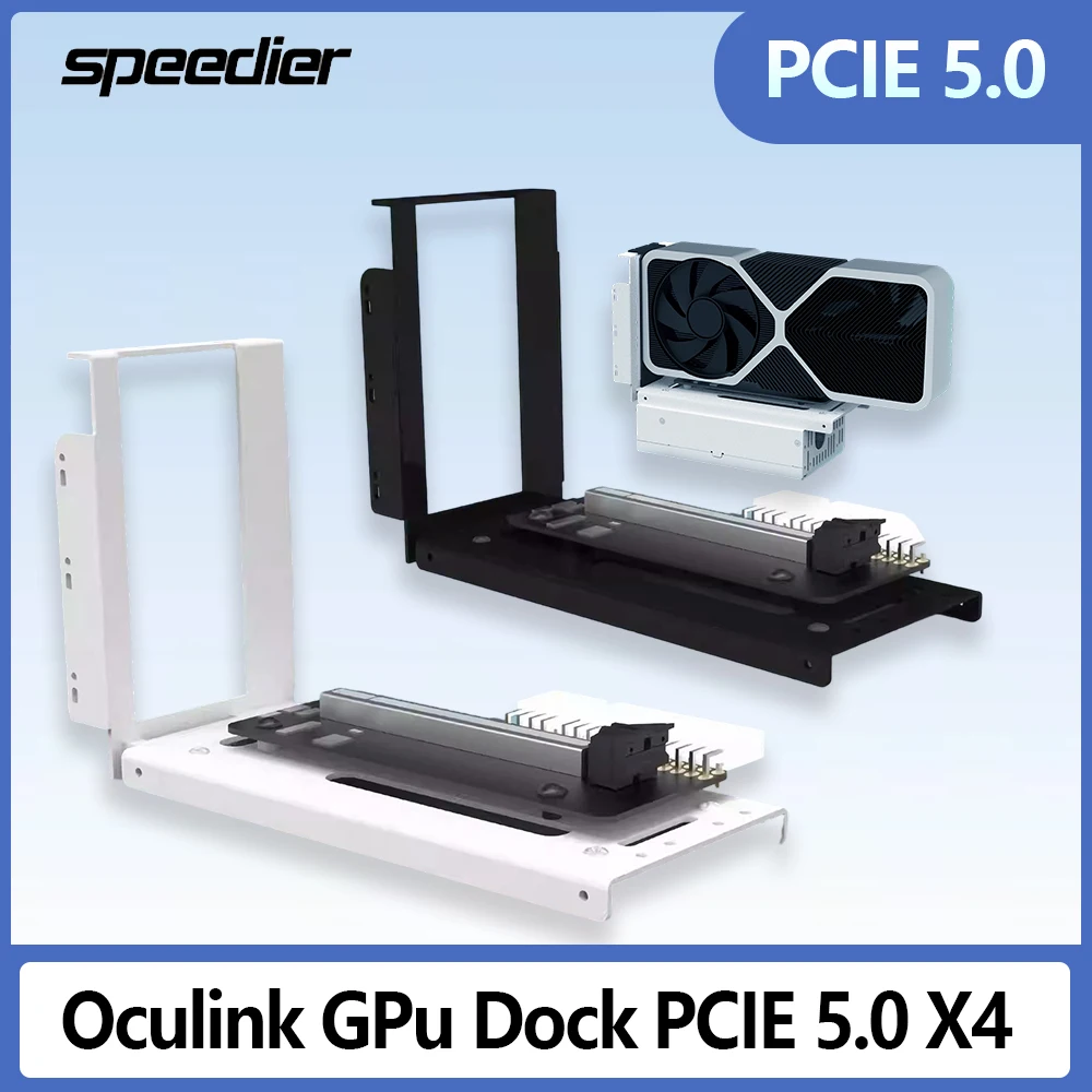 PCIe 5.0 X4 Oculink GPu Dock 128GB/s Laptop External Graphics Card Gaming GPU  M.2 NVMe To SFF8611 EGPU Adapter for ATX SFX 1U