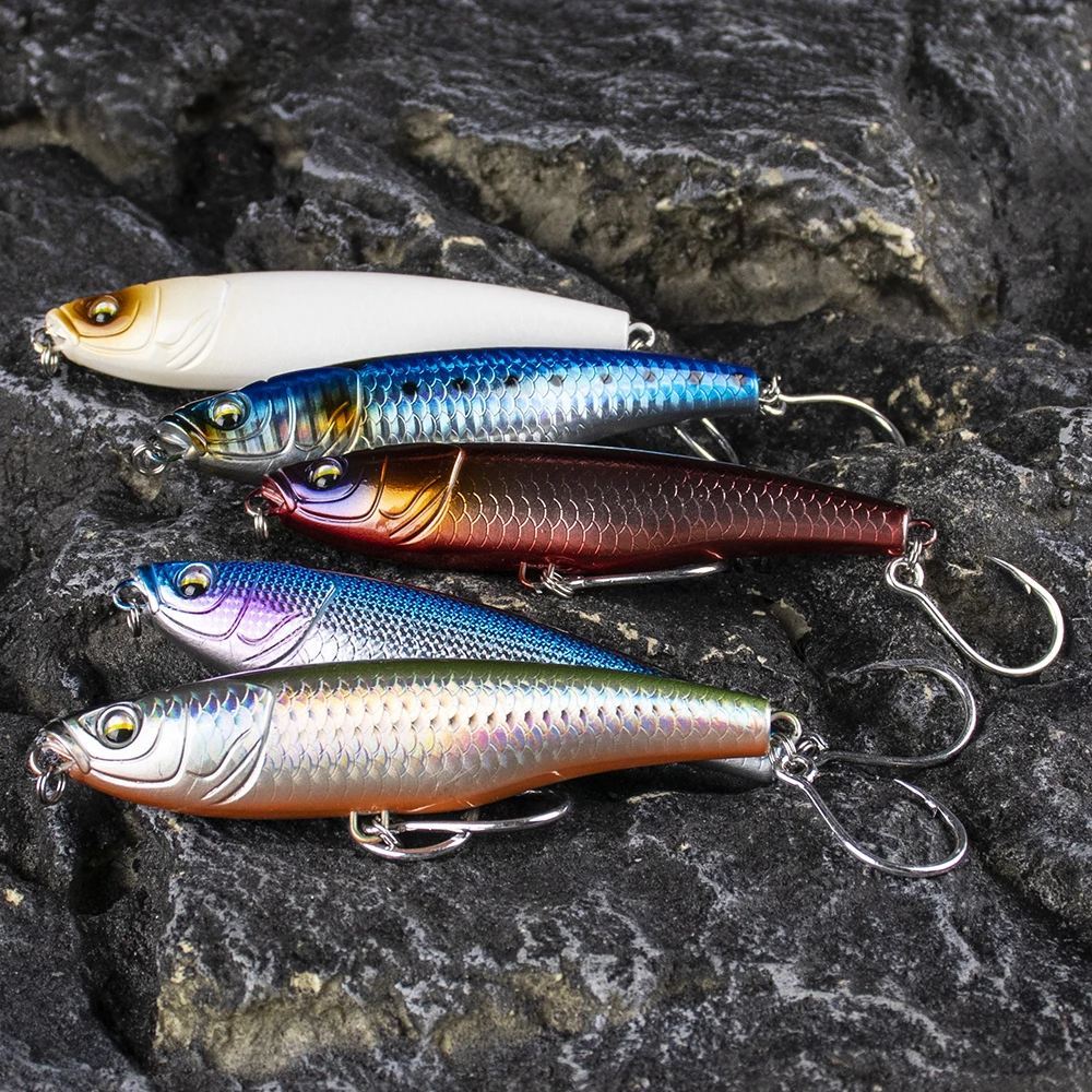 تشان هوانغ 1 قطعة المياه المالحة طويلة الصب قلم رصاص الصيد إغراء 11 سنتيمتر 52 جرام غرق الاصطناعي البحر الطعم رذاذ قلم رصاص Stickbait معالجة #6