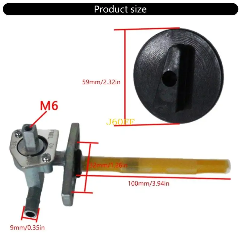 J60F العروض عالية الصمامات الوقود للدراجات النارية OEM 16950HN1003 مقاومة للحرارة مفاتيح صمامات petcock