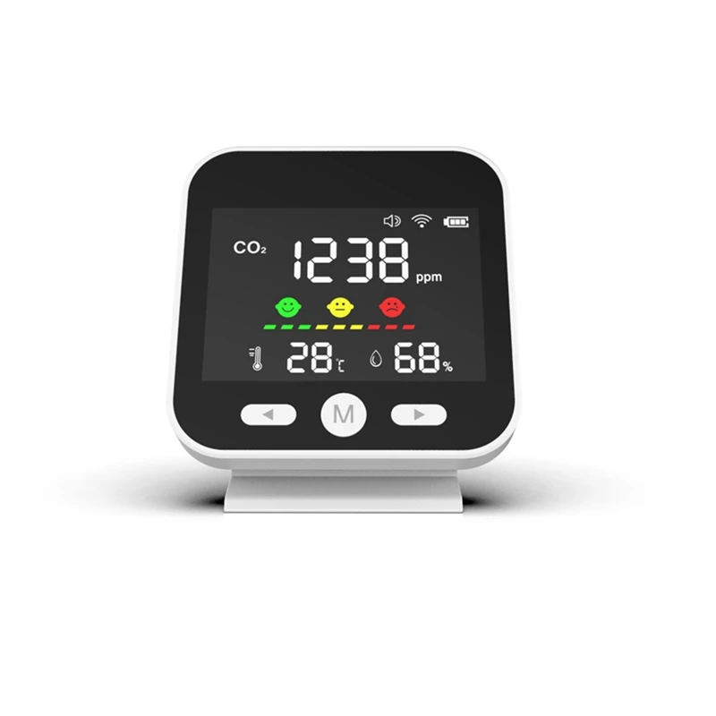 Hot TTKK 3X Mini Air Quality Monitor, Temperature Humidity Monitor, CO2 Meter Digital Carbon Dioxide TVOC HCHO Detector