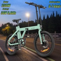 ENGWE P20 Electric Bike 250W Brushless Motor 36V 9.6AH Lithium Battery Adult City Electric Bicycle Commuter Foldable Mini E-Bike