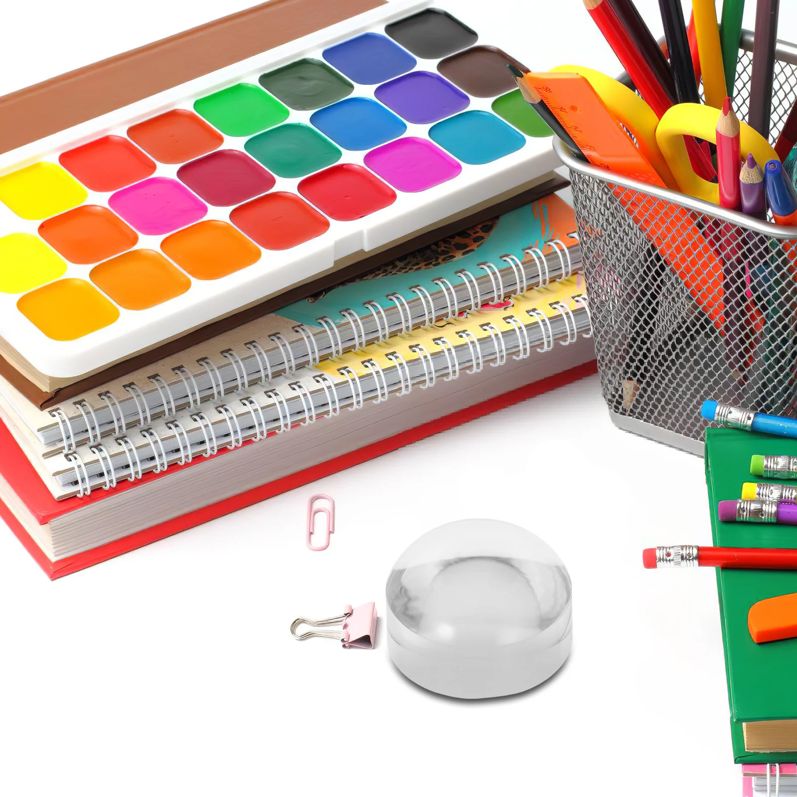 65 مللي متر واضح الاكريليك قبة عدسة مكبرة 10x التكبير المحمولة أداة القراءة للكتب خرائط الصحف سهلة الإنزلاق