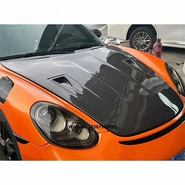 

Carbon GT4 Hood for Porsche 718 981 987 Cayman Boxster Upgrade GT4 Body Kit Engine Hood