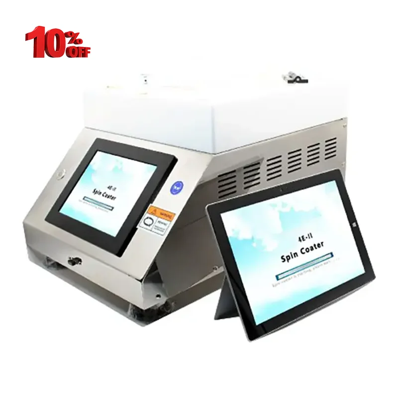 Laboratory Automatic 200C Vacuum Spin Coater Benchtop Coating Machine with 8-inch Touch Screen