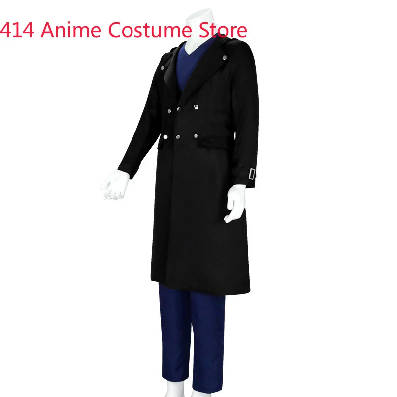 Anime Cosplay Shigaraki Tomura Black Trench + Pant Sets Men Halloween Carnival Show Costume C179M251