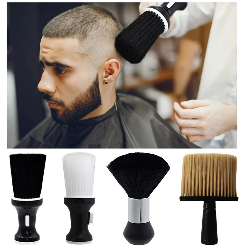 Cepillo de pelo suave para el cuello y la cara, plumero de peluquería, corte de pelo roto, cepillo de limpieza para Barbero, herramienta de peinado de peluquería