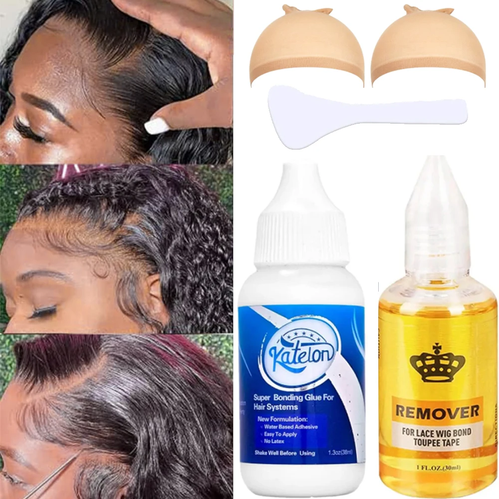 

Средство для удаления клея и клея для париков с кружевной передней частью, водонепроницаемый клей для париков с кружевной передней частью, невидимое склеивание для экстремального укладки