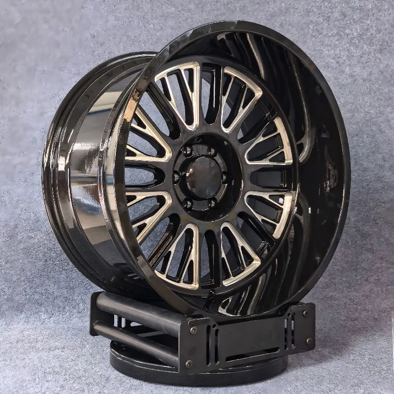 【2026】Lightweight Gloss Black Forged H-Style Offroad Rims For Ford F-150 F-250 Chevy GMC RAM Pickup Truck SUV 16/17/18/19/20/21/