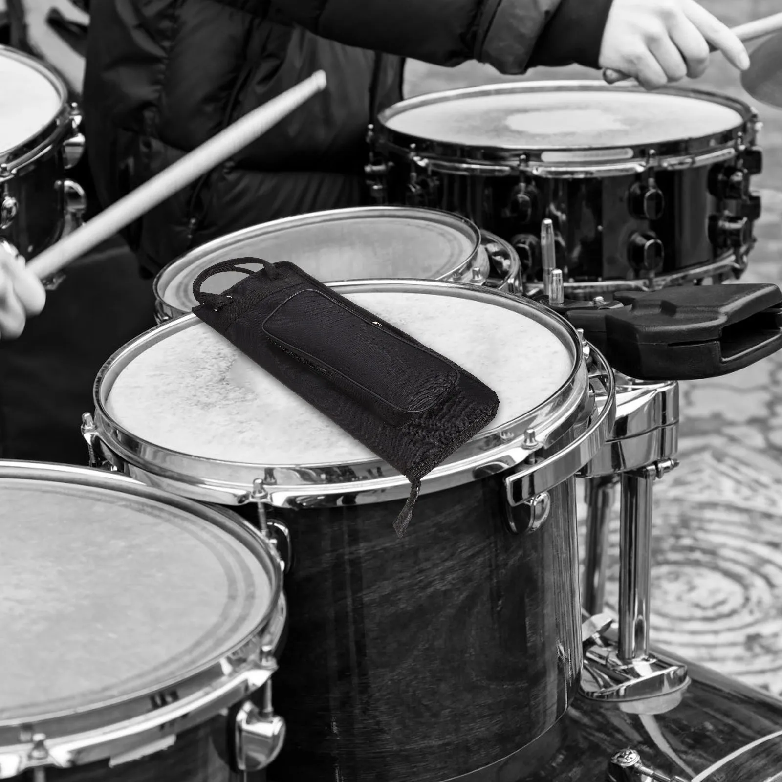 

Drumstick Bag Oxford Cloth Lightweight Portable Storage Pouch for Drum Accessories Universal Holder Small Size