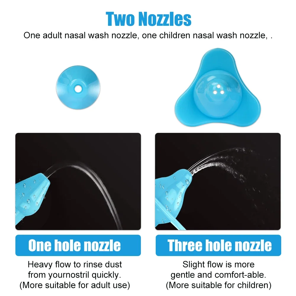 Nose Wash Cleaner Nasal Irrigator Rinse Bottle Nose Protector Avoid Allergic Rhinitis Adults Children Neti Pot 300ML or 500ML