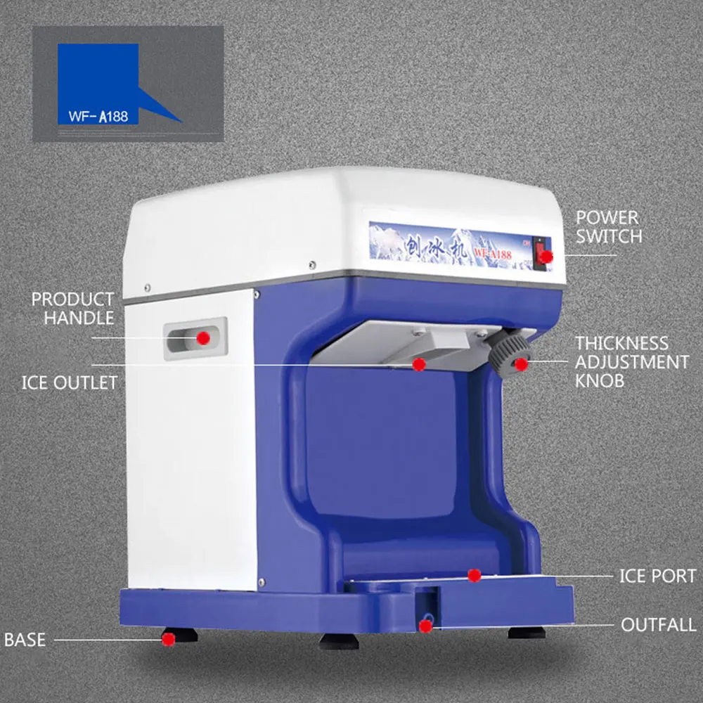 상업용 얼음 분쇄기, 전기 자동 제빙기, 상업용 제빙기, 스노우 콘 다지기 플레이크 메이커