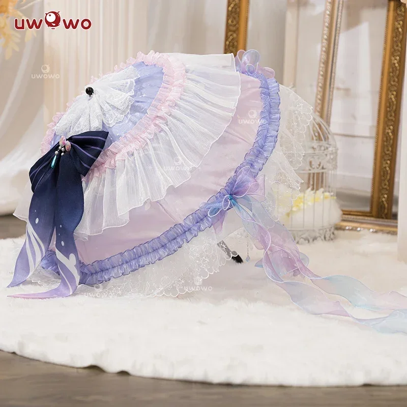 SN66 В НАЛИЧИИ UWOWO Game Genshin Impact Kokomi Bunny Костюм Косплей Чехол-зонтик с аксессуарами РеквизитW&M