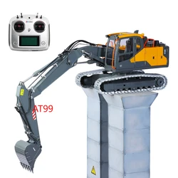 Double E Hydraulic Excavator E111 3-section Arm RC Hydraulic Excavator Metal Model 1/14 EC160E Remote Control Car Boy Toy