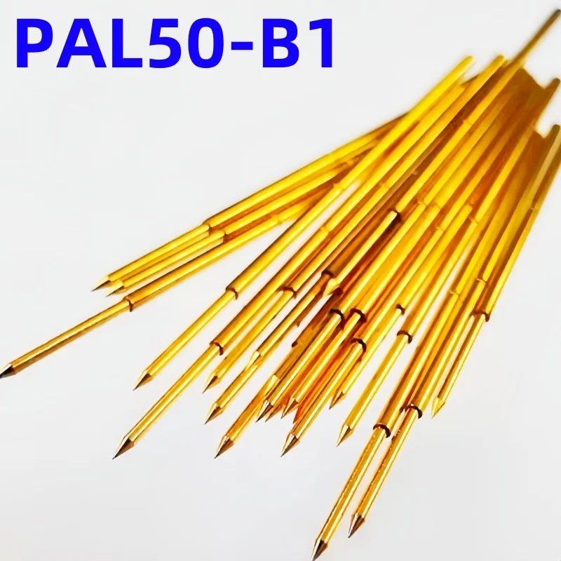 20/100PCS PAL50-B1 Spring Test Probe PAL50-B Test Pin Test Tool 27.8mm 0.68mm Gold Needle Tip Dia 0.48mm Pogo Pin PL50-B PL50-B1