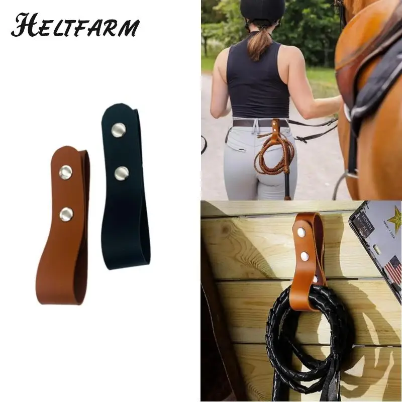 

1pcs Holder Faux Leather Whip Holster Bullwhip Holder With Belt Loops PU Leather Whip Holster