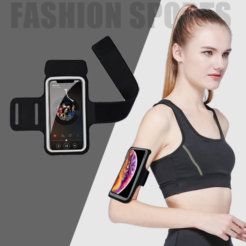 

Running Armband for Men & Women,Universal Phone Holder Sweatproof Arm Band,Fitness Exercise Workout,Adjustable Sport Arm Sleeve
