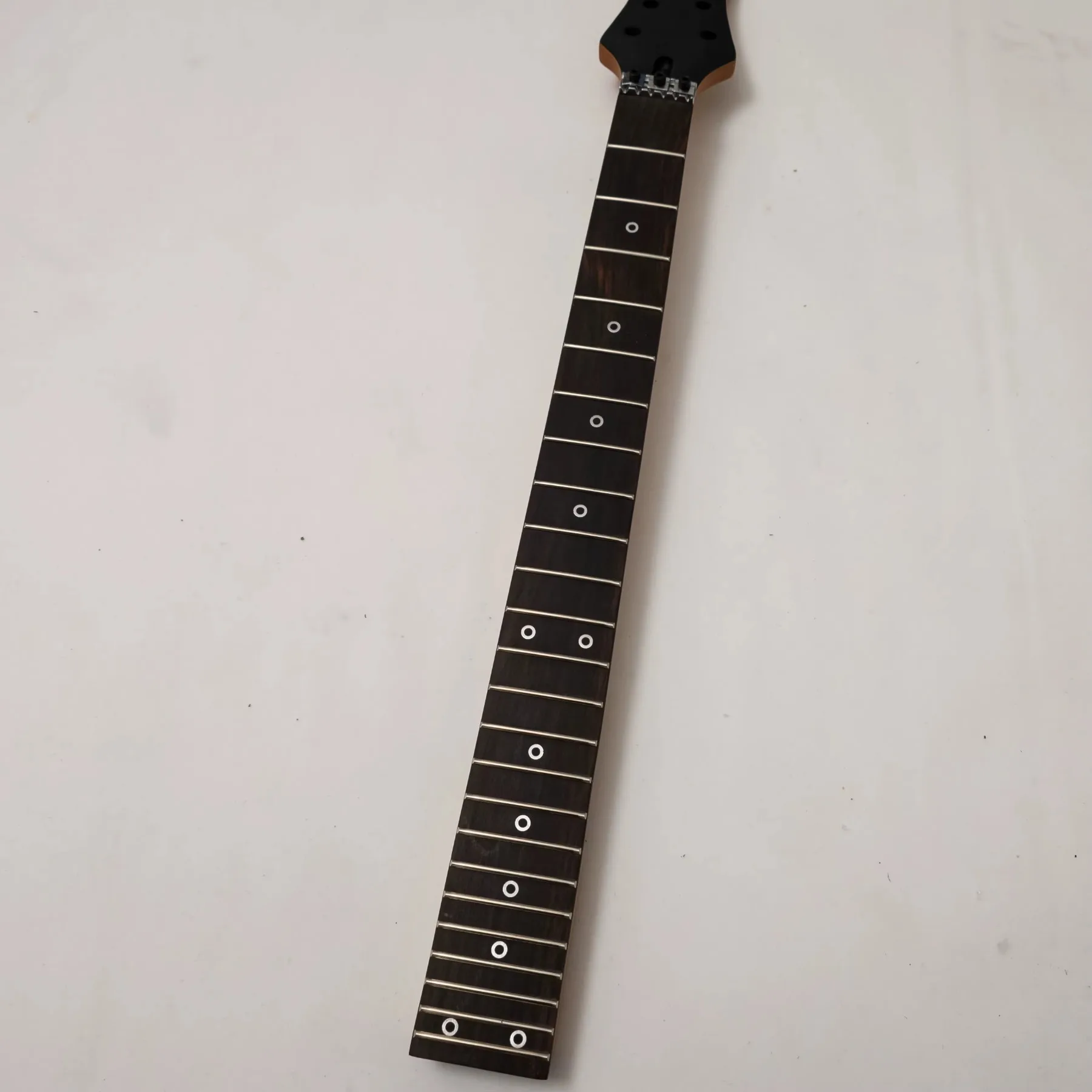 

24 Fret Guitar Neck Maple Wood Rosewood Fingerboard Matte Finish Locking Nut Stainless Frets Bone Nut
