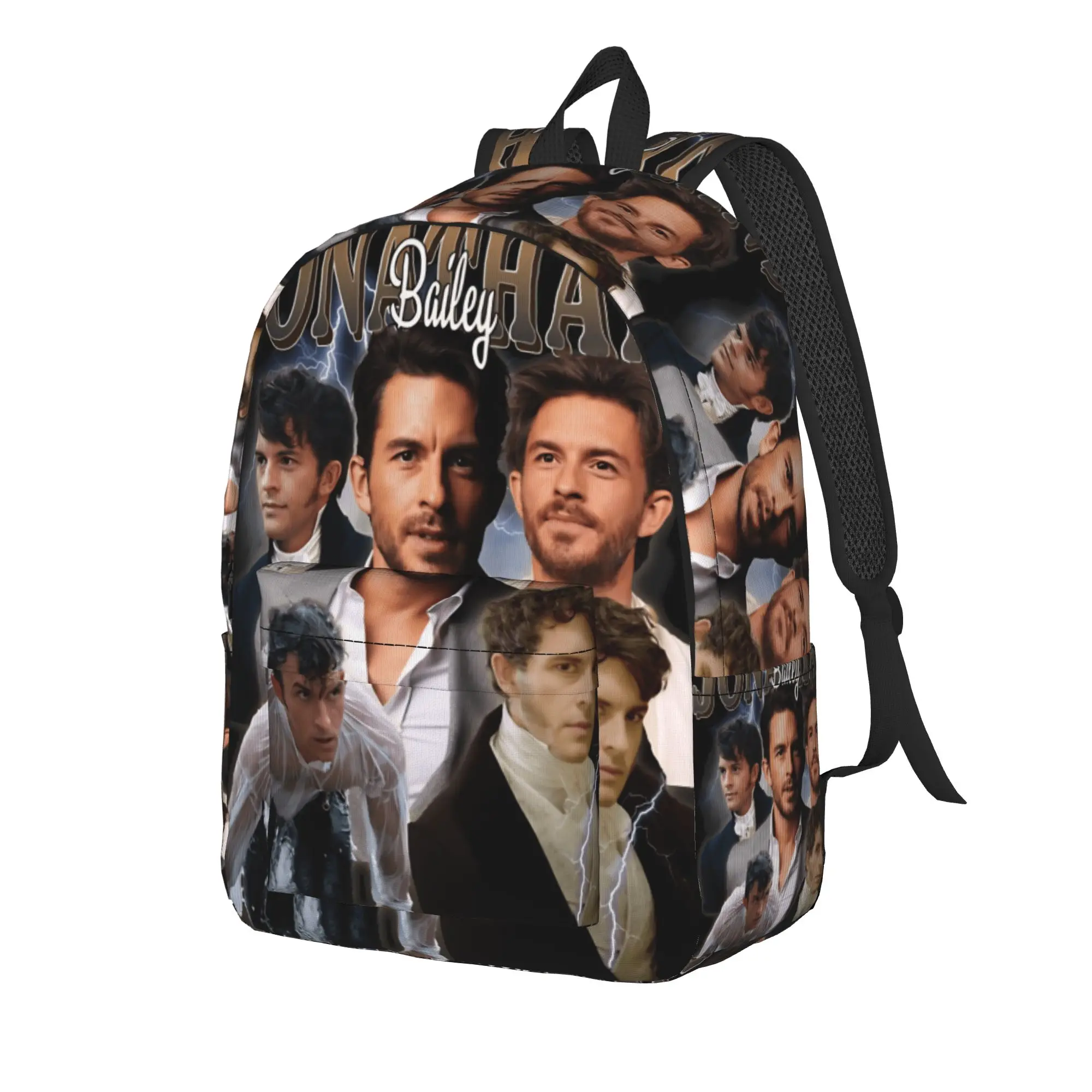 Jonathan Bailey Actor Bailey  Backpack  Outdoor Backpacks Student Unisex Cute School Bags High Quality Large Rucksack