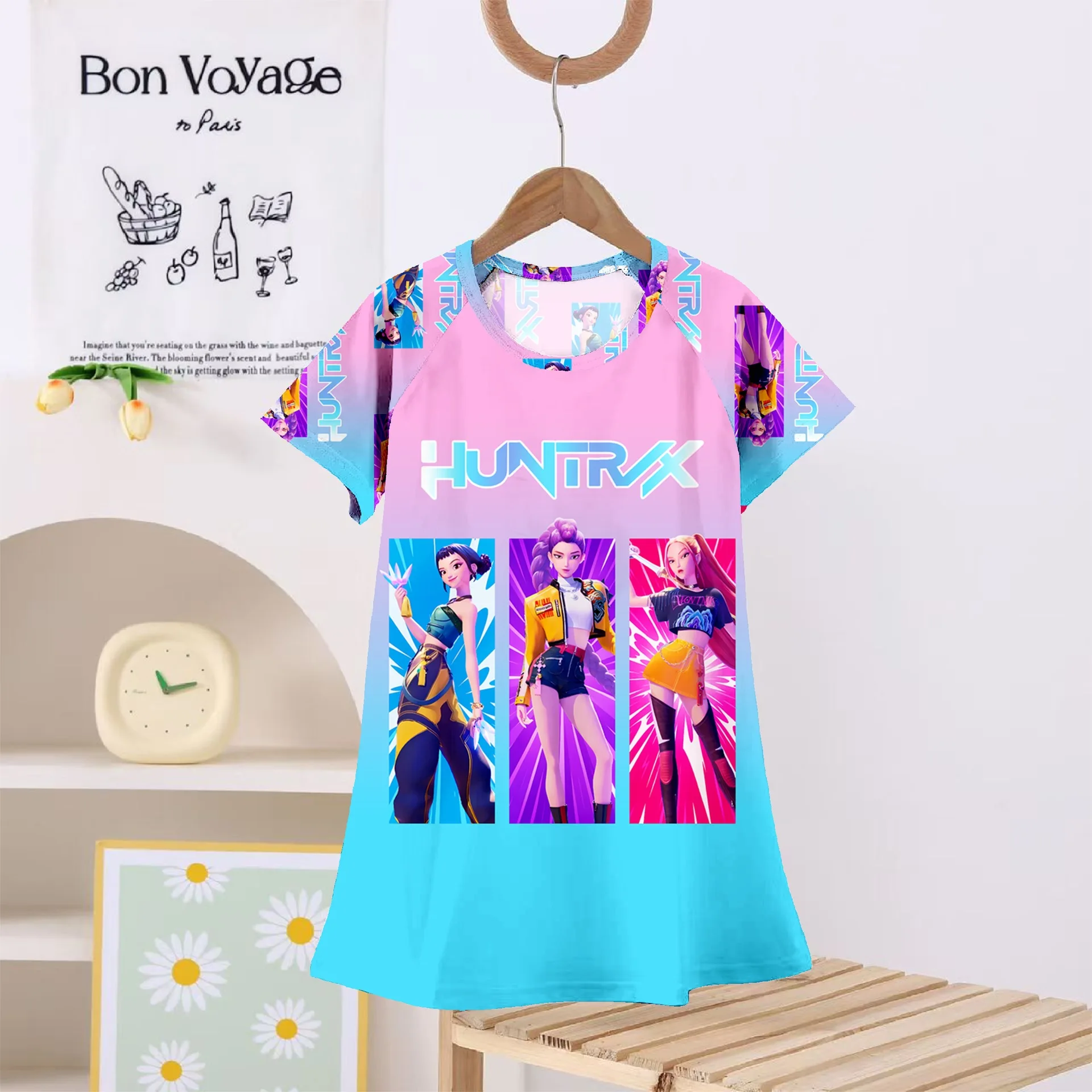 

2026 Girls Princess Nightgown, Cute Cartoon Summer Sleep Dress, Lightweight Casual Loungewear for Kids