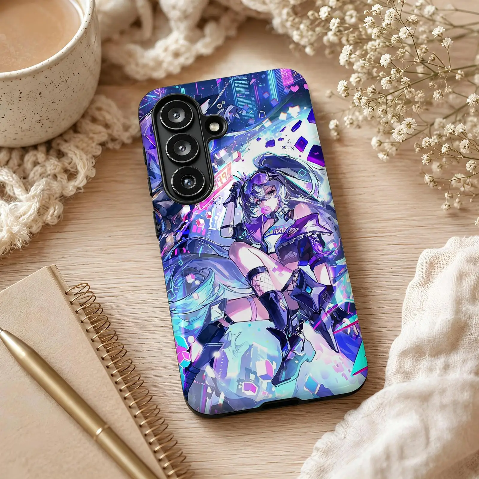 Honkai Star Rail Silver Wolf LV.999  Phone Case For Samsung Galaxy A57 A56 A37 A27 A17 A36 A26 A55 A35 Glossy Film Phone Case
