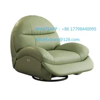 Space capsule single leather sofa rocking chair cream reclining living room multifunctional electric massage chair lazy sofa