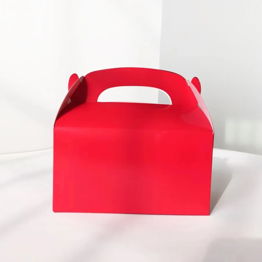 10–30 Stück Geschenkboxen mit Griffen, Backboxen, Süßigkeiten, Kekse, Leckerli-Boxen, Papier-Lunchboxen, Take-Out-Boxen für Hochzeitsfeier – Detail 12