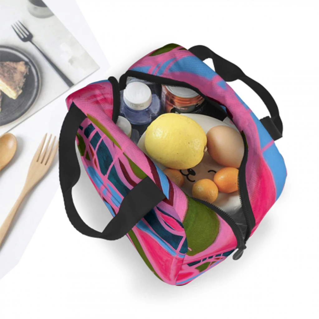 Capri Dreaming Lunch Box Women Multifunction Cooler Thermal Food Insulated Lunch Bag Kids Portable Picnic Tote Bags