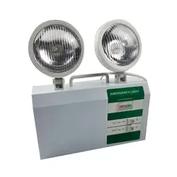 Luz de emergencia recargable, lámpara de doble cabeza, salida izquierda y derecha, Control Led, 3 horas, luces de emergencia, doble punto, camino de seguridad