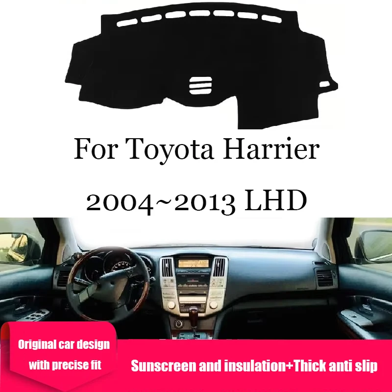 

ZUIMI Dashboard Cover Dash Mat Dashmat For Toyota Harrier 2004~2013 2020~2021 LHD RHD Dash Board Cover Pad Sun Shade Dustproof