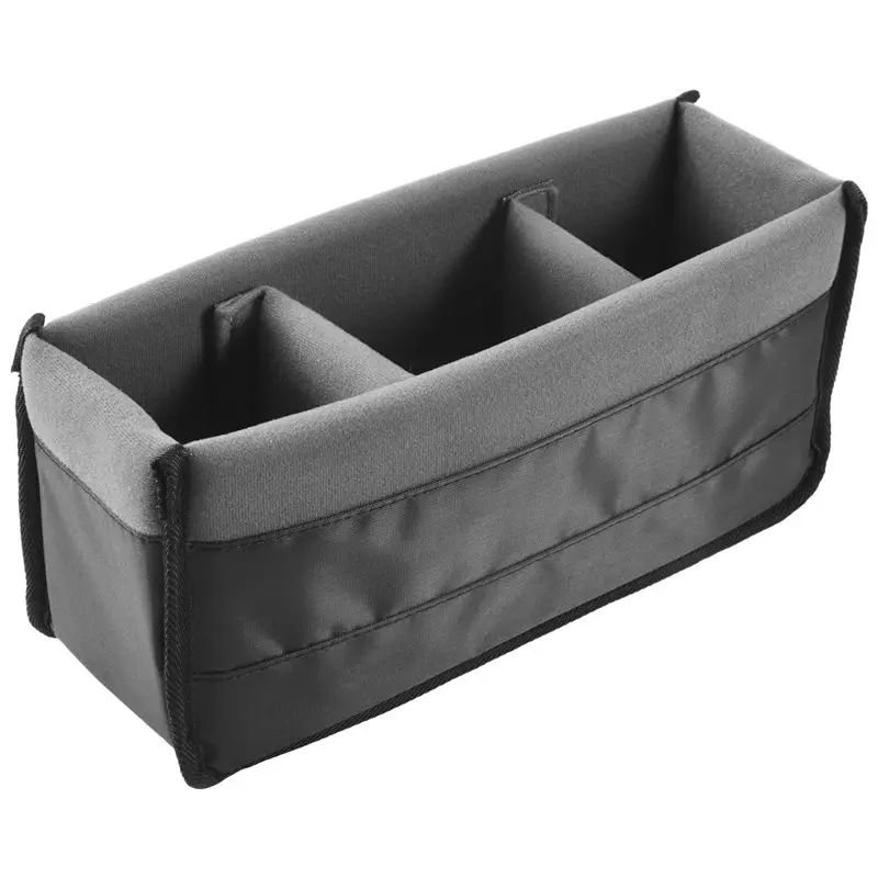 ABUOShockproof Dslr Slr Camera Insert Organizer Case Partition Divider Protection Case(Black+Grey)